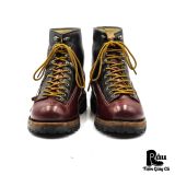  |SIZE 38.5| HANDMADE TWO-TONE VIBRAM LUG SOLE LACE-TO-TOE BOOT Z38.5-8279 