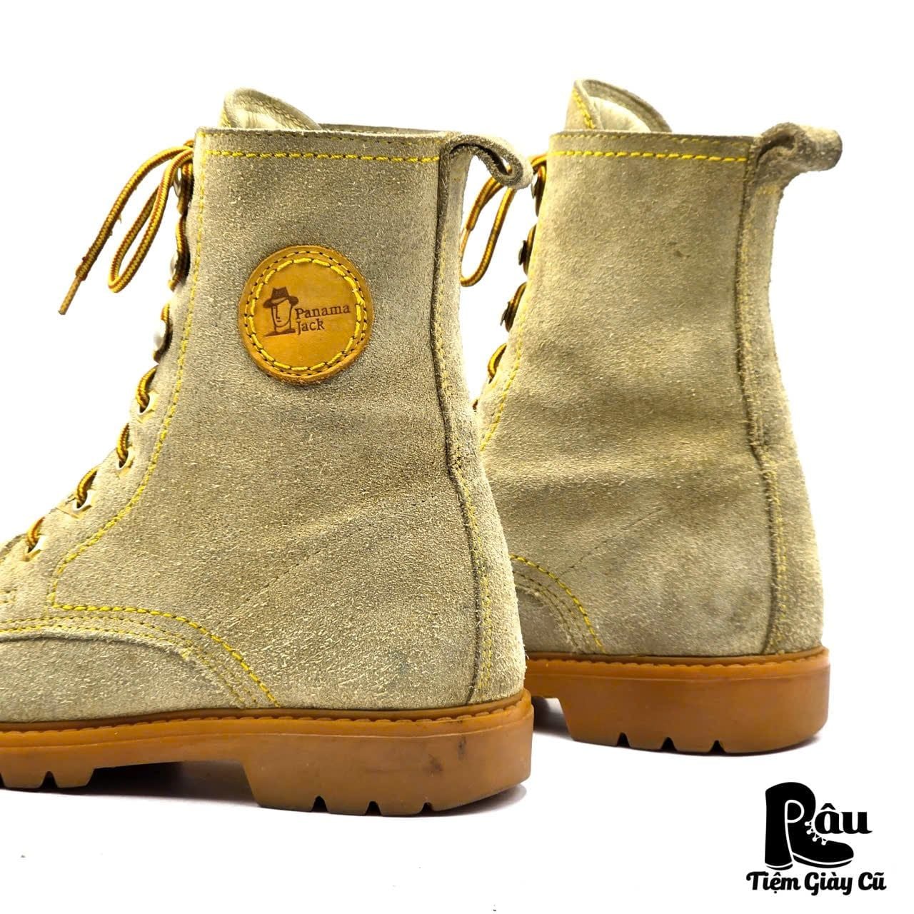  |SIZE 38.5| PANAMA JACK VINTAGE 1201 TAN SUEDE WORK BOOT Z38.5-8281 