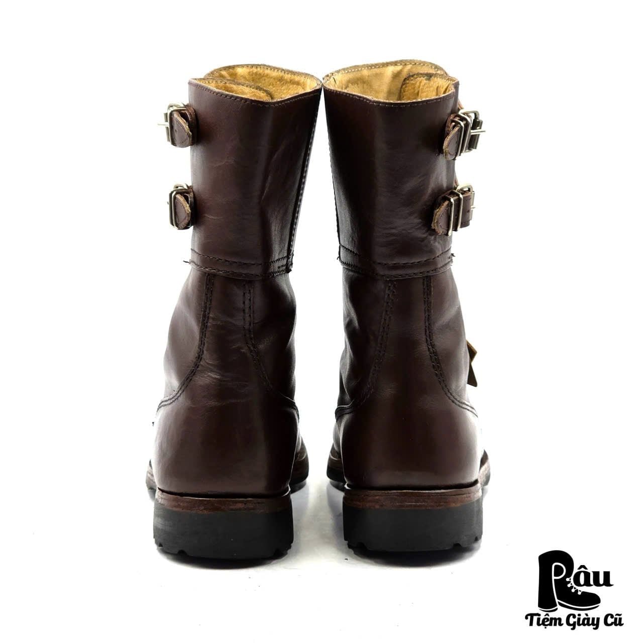  |SIZE 41| VINTAGE 80S OPINACZE DOUBLE BUCKLE COMBAT BOOT Z41-8291 