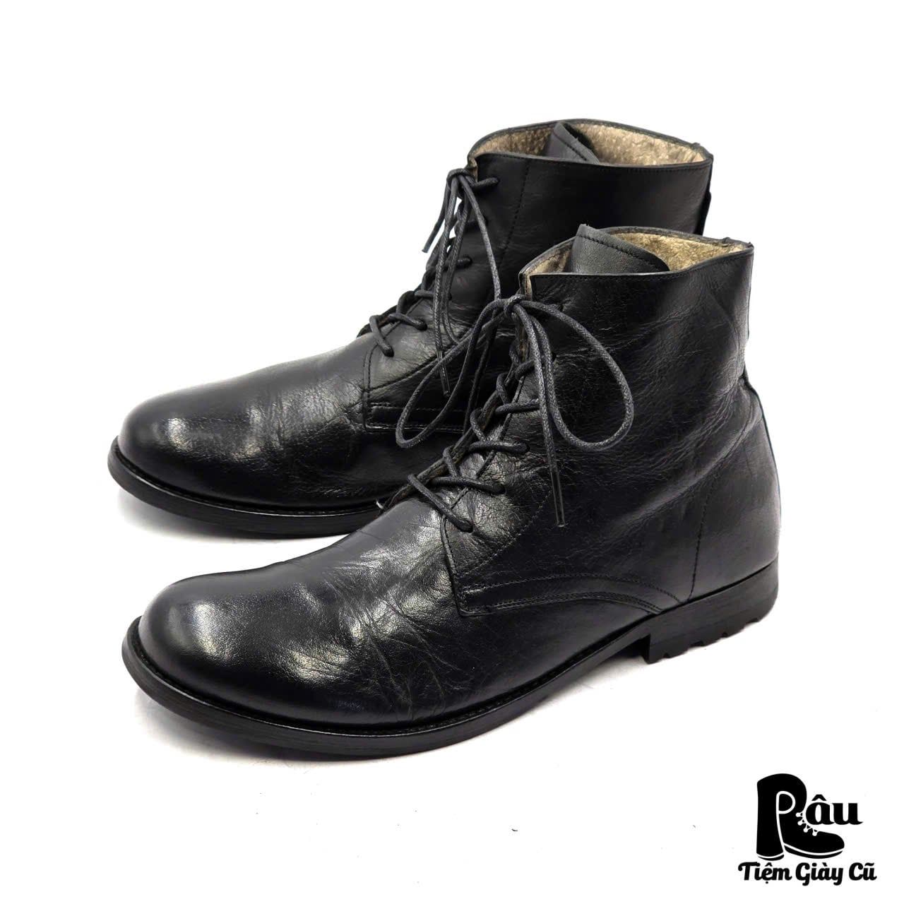  |SIZE 39| PAOLO SARTORI ITALIAN MINIMAL LACE-UP BOOT Z39-8250 