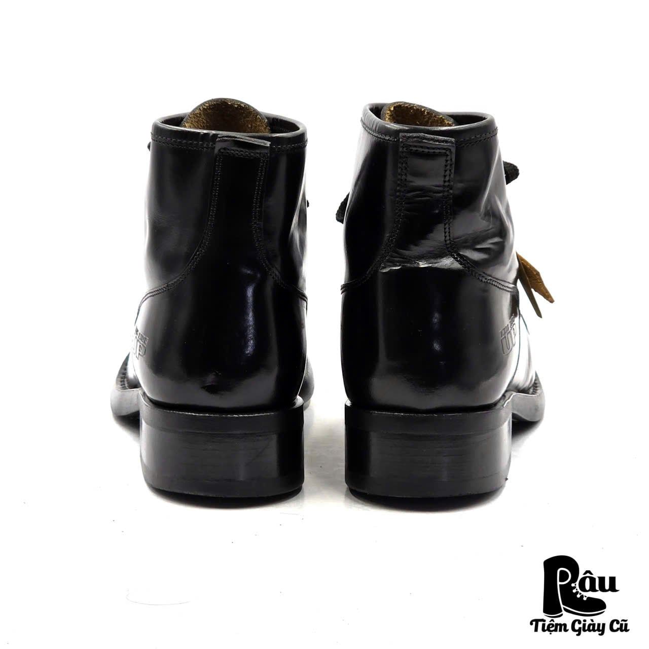  |SIZE 44| LOGAN FOOTWEAR ITALIAN BLACK COMBAT LACE-UP BOOT Z44-8288 