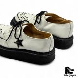  |SIZE 41| GEORGE COX 13291 BLACK STAR SKIPTON CREEPER SHOES Z41-8320 