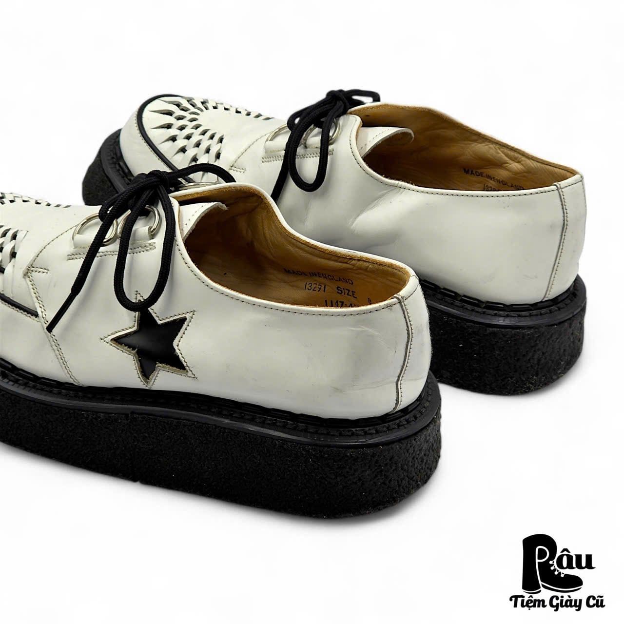  |SIZE 41| GEORGE COX 13291 BLACK STAR SKIPTON CREEPER SHOES Z41-8320 