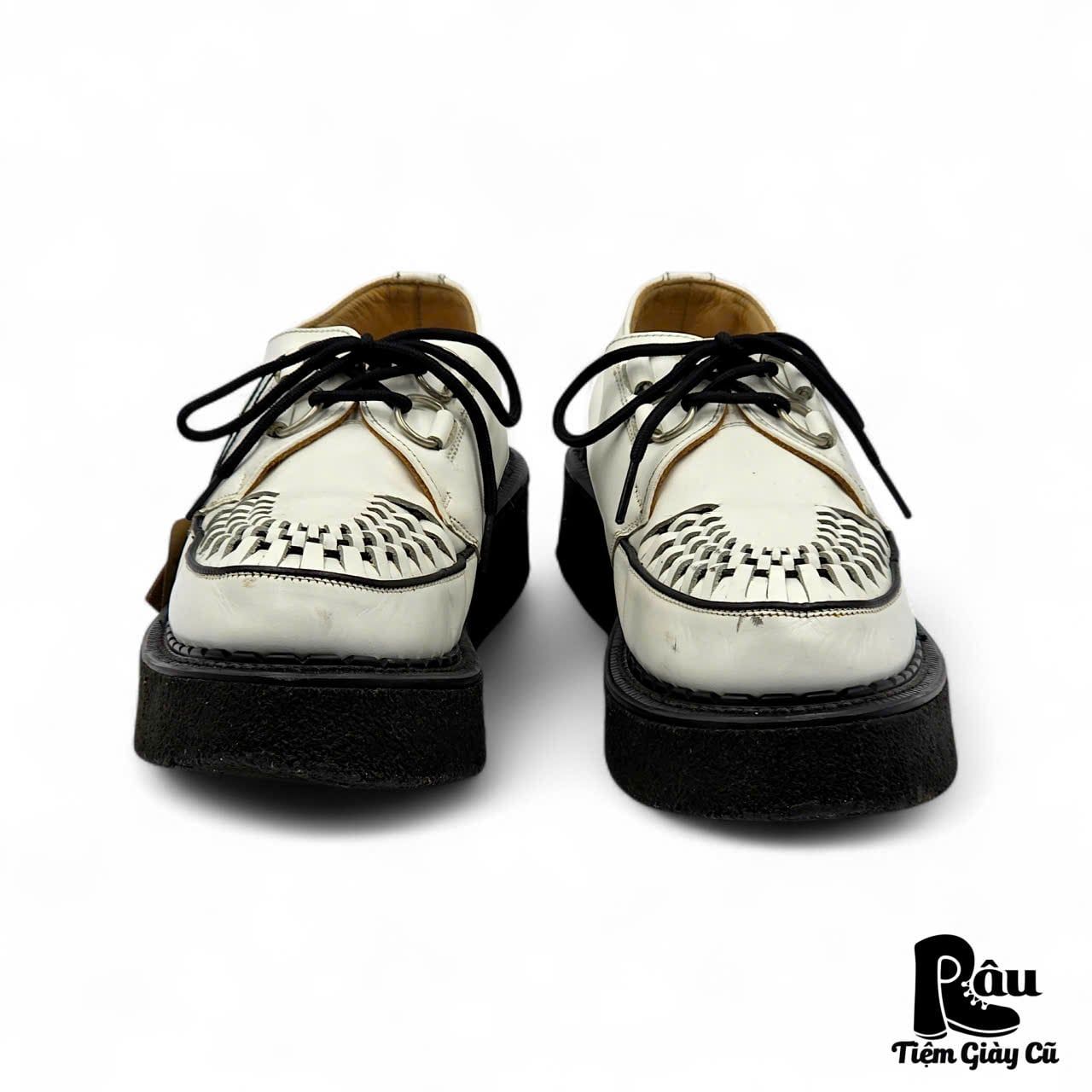  |SIZE 41| GEORGE COX 13291 BLACK STAR SKIPTON CREEPER SHOES Z41-8320 