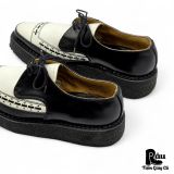  |SIZE 38.5| GEORGE COX VINTAGE 3705 DIANO TWO-TONE POINTED CREEPER SHOES Z38.5-8322 
