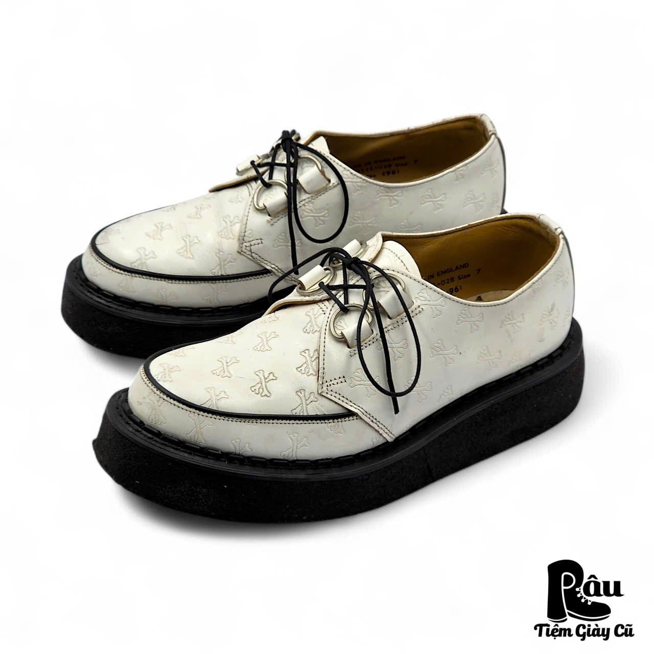  |SIZE 39| GEORGE COX x LA. MAMA SHIBUYA 8961 CROSSBONES D-RING GIBSON CREEPER SHOES Z39-8319 