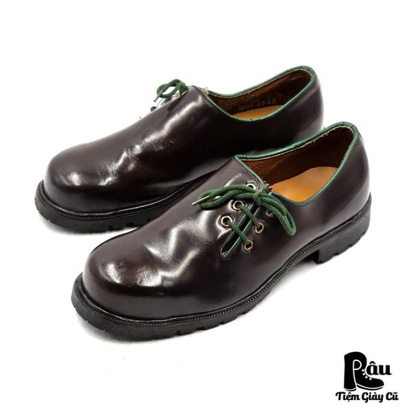  |SIZE 39| RIDUM BROWN HAFERLSCHUH STEEL-TOE LEATHER SHOES Z39-8325 