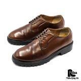  |SIZE 40| BROWN VIBRAM MONTAGNA DERBY SHOES Z40-8326 