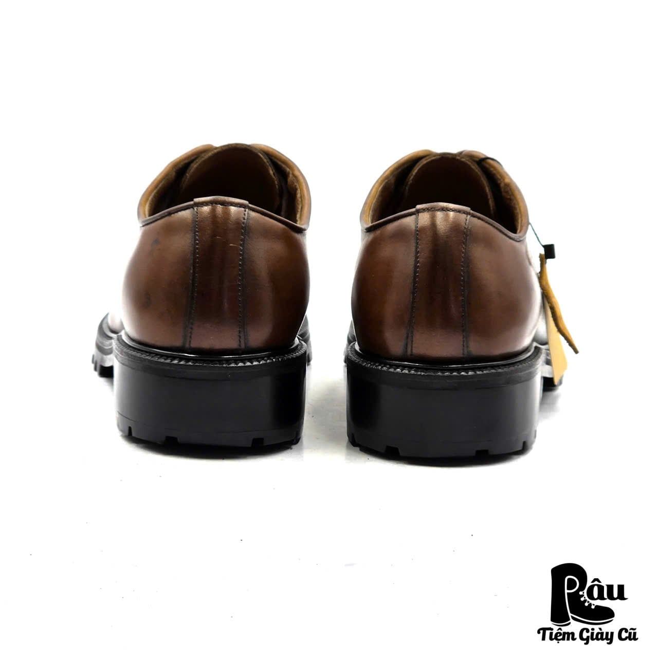  |SIZE 40| BROWN VIBRAM MONTAGNA DERBY SHOES Z40-8326 