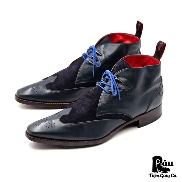  |SIZE 43| JEFFERY WEST VILLAIN TWO-TONE ORCA O’TOOLE CROSS PUNCH CHUKKA BOOT Z43-8333 