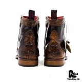  |SIZE 38.5| JEFFERY WEST MUSE SCARFACE K037 DOUBLE SIDE-ZIP ANKLE BOOT Z38.5-8332 
