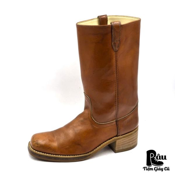  |SIZE 43.5| DINGO VINTAGE 7282 BROWN CAMPUS BOOT Z43.5-8346 