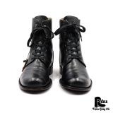  |SIZE 41| JOHN VARVATOS SIX O'SIX 606 BLACK CONVERTIBLE COMBAT BOOT Z41-8353 