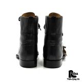  |SIZE 41| JOHN VARVATOS SIX O'SIX 606 BLACK CONVERTIBLE COMBAT BOOT Z41-8353 