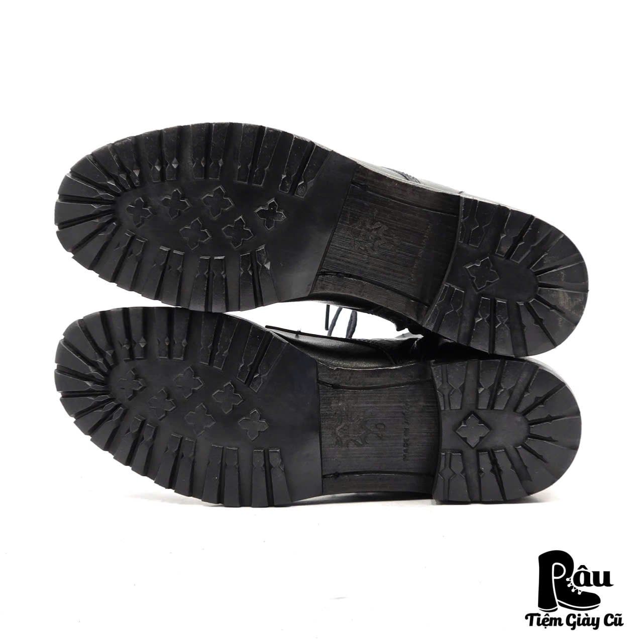  |SIZE 40| AMERICAN RAG CIE X MARCHERCHER MC-99AR BLACK SIDE-ZIP LACE-UP BOOT Z40-8352 