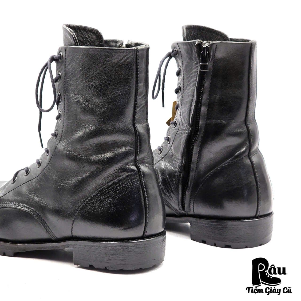  |SIZE 40| AMERICAN RAG CIE X MARCHERCHER MC-99AR BLACK SIDE-ZIP LACE-UP BOOT Z40-8352 
