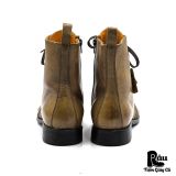  |SIZE 40| HAWKINS 5180 PROTAMODA UOMO STACKED SIDE-ZIP LACE-UP BOOT Z40-8369 