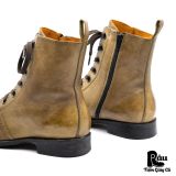  |SIZE 40| HAWKINS 5180 PROTAMODA UOMO STACKED SIDE-ZIP LACE-UP BOOT Z40-8369 