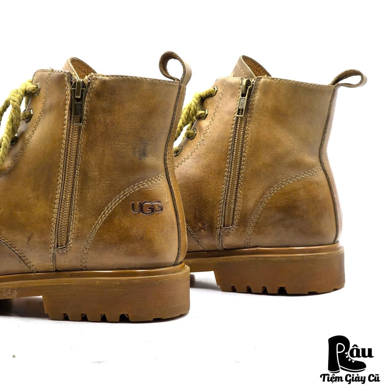  |SIZE 43| UGG DOUBLE SIDE-ZIP FUR-LINED LACE-UP BOOT Z43-8368 