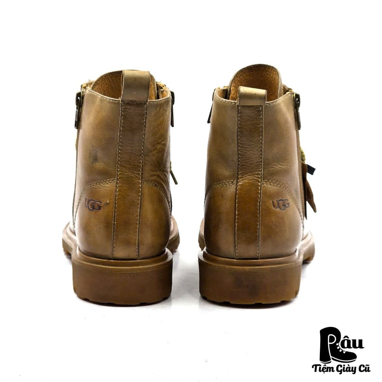  |SIZE 43| UGG DOUBLE SIDE-ZIP FUR-LINED LACE-UP BOOT Z43-8368 