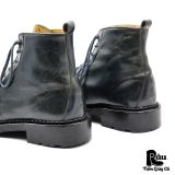  |SIZE 41| CARVEN NAVY BLUE LUG SOLE LACE-UP BOOT Z41-8358 