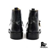  |SIZE 41| CARVEN NAVY BLUE LUG SOLE LACE-UP BOOT Z41-8358 