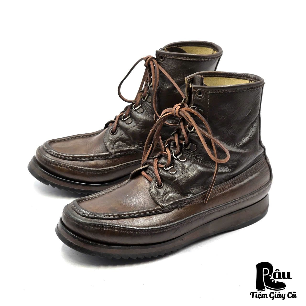  |SIZE 39| W.C. RUSSELL MOCCASIN VINTAGE 80S SOUTH 40S BIRD SHOOTER SHORT TOP BOOT Z39-8260 
