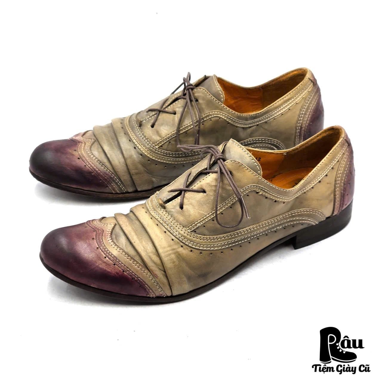  |SIZE 41| WE ARE ITALIAN HYBRID WINGTIP OXFORD DRESS SHOES AX41-8263 