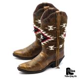  |SIZE 37| LAREDO 52376 LADIES BAILEY HONEY BROWN SNIP TOW COWBOY BOOT Z37-8379 