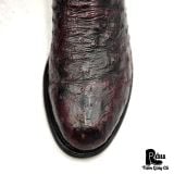  |SIZE 42| LUCCHESE 1883 NV8812C2 DARK CHERRY OSTRICH COWBOY BOOT Z42-8383 