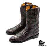  |SIZE 42| LUCCHESE 1883 NV8812C2 DARK CHERRY OSTRICH COWBOY BOOT Z42-8383 
