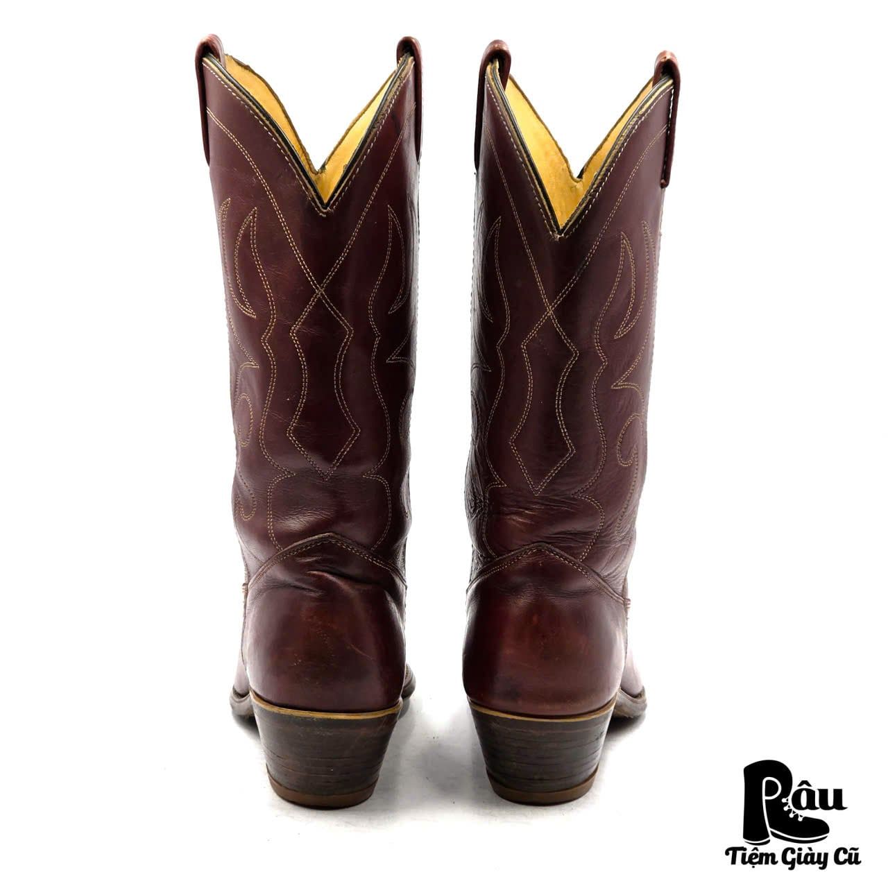  |SIZE 41| DOUBLE H VINTAGE 7128 BURGUNDY COWBOY BOOT Z41-8382 