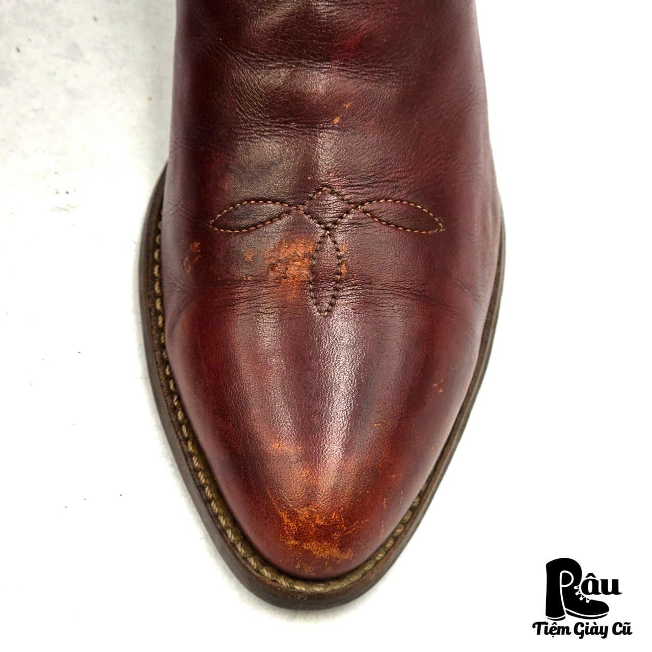  |SIZE 41| DOUBLE H VINTAGE 7128 BURGUNDY COWBOY BOOT Z41-8382 