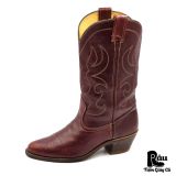 |SIZE 41| DOUBLE H VINTAGE 7128 BURGUNDY COWBOY BOOT Z41-8382 