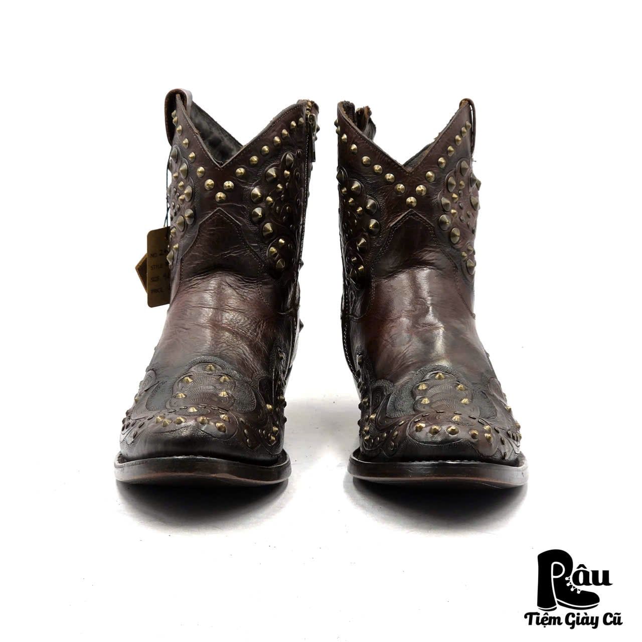  |SIZE 41| ASH KENDRA STUDS SIDE-ZIP WESTERN BOOT Z41-8380 