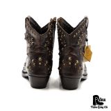  |SIZE 41| ASH KENDRA STUDS SIDE-ZIP WESTERN BOOT Z41-8380 