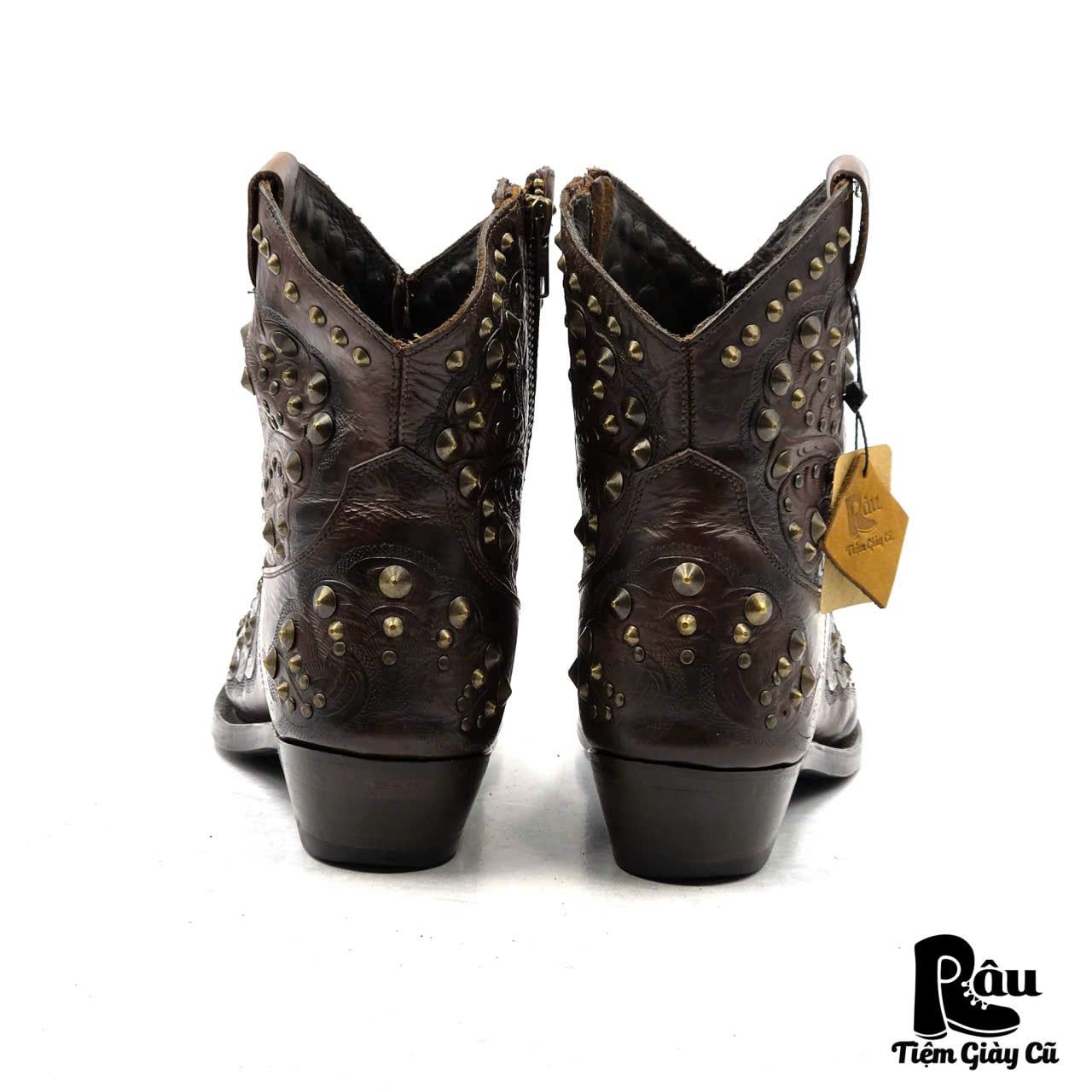  |SIZE 41| ASH KENDRA STUDS SIDE-ZIP WESTERN BOOT Z41-8380 