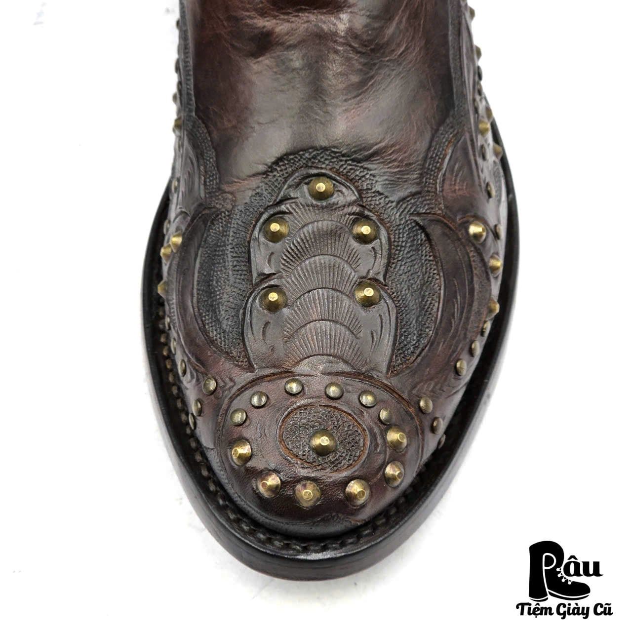  |SIZE 41| ASH KENDRA STUDS SIDE-ZIP WESTERN BOOT Z41-8380 