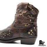  |SIZE 41| ASH KENDRA STUDS SIDE-ZIP WESTERN BOOT Z41-8380 