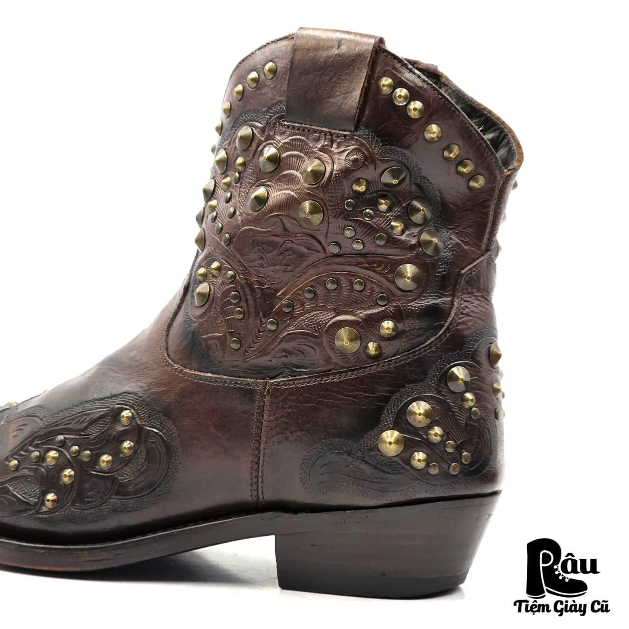  |SIZE 41| ASH KENDRA STUDS SIDE-ZIP WESTERN BOOT Z41-8380 