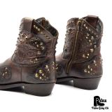  |SIZE 41| ASH KENDRA STUDS SIDE-ZIP WESTERN BOOT Z41-8380 