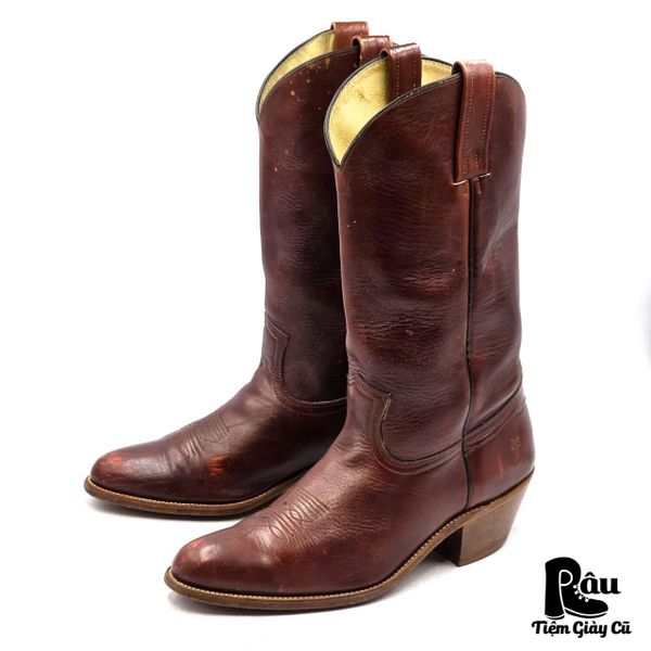  |SIZE 44| FRYE VINTAGE 90S 2340X BURGUNDY COWBOY BOOT Z44-8388 
