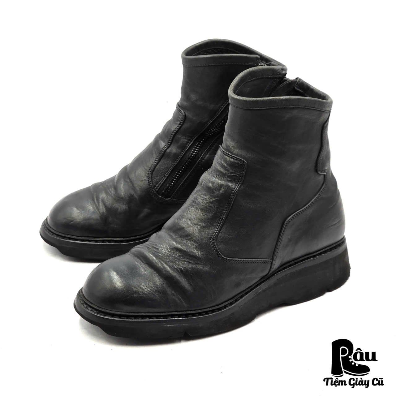  |SIZE 43| JULIUS PRE-FALL 2018 627FWM2 SIDE-ZIP ELEVATOR BOOTS Z43-8364 