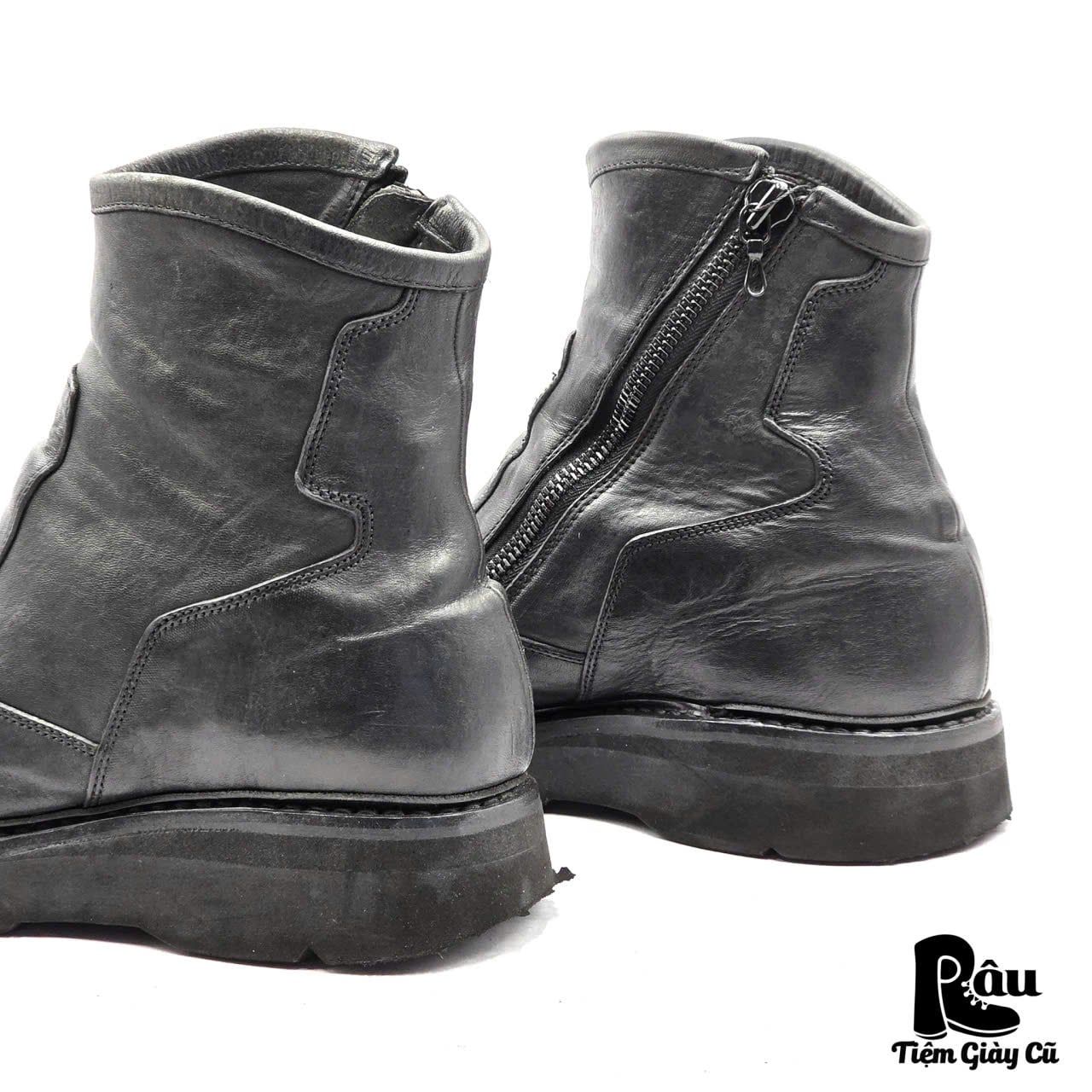  |SIZE 43| JULIUS PRE-FALL 2018 627FWM2 SIDE-ZIP ELEVATOR BOOTS Z43-8364 