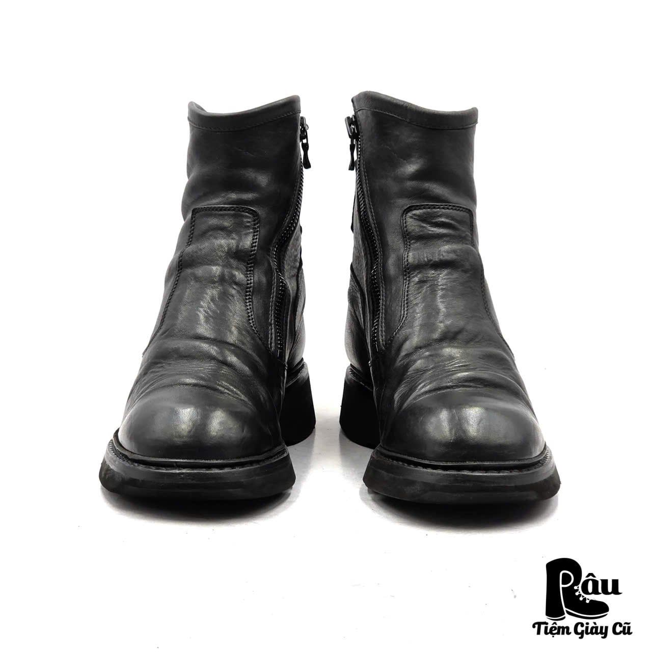  |SIZE 43| JULIUS PRE-FALL 2018 627FWM2 SIDE-ZIP ELEVATOR BOOTS Z43-8364 