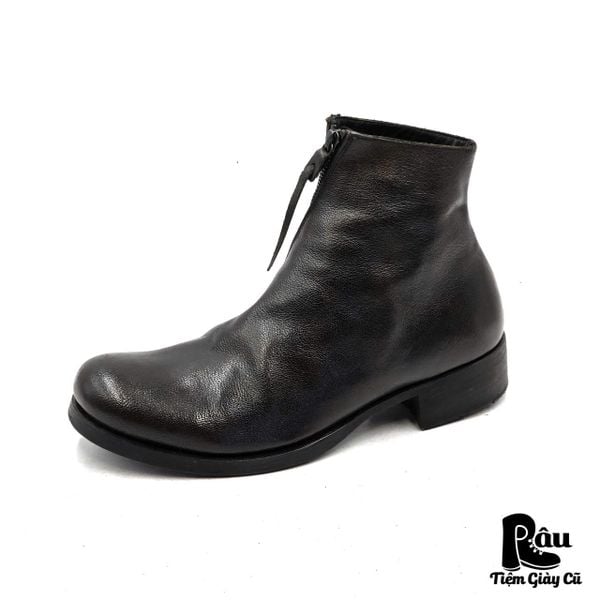  |SIZE 38.5| MA+ BY MAURIZIO AMADEI S1G2Z SIDE-ZIP SHORT BOOT KG38.5-8176 