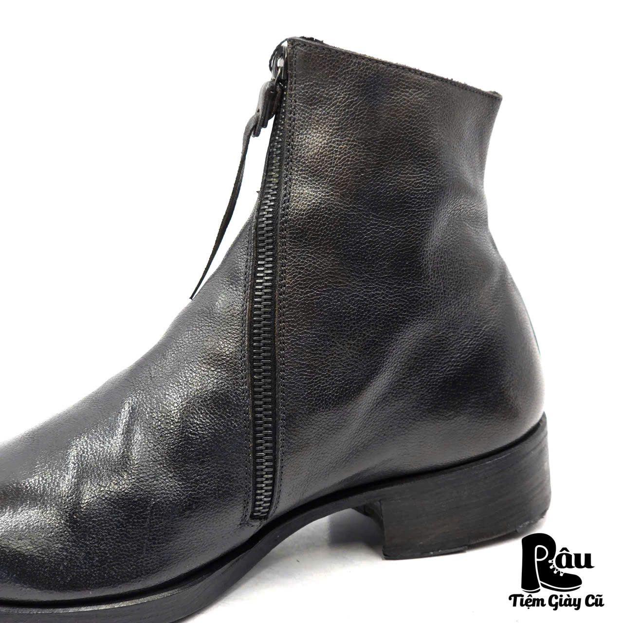  |SIZE 38.5| MA+ BY MAURIZIO AMADEI S1G2Z SIDE-ZIP SHORT BOOT KG38.5-8176 
