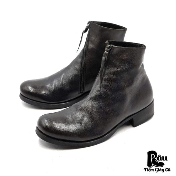  |SIZE 38.5| MA+ BY MAURIZIO AMADEI S1G2Z SIDE-ZIP SHORT BOOT KG38.5-8176 