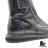  |SIZE 39| PORTS 1961 RUNWAY FALL 2017 MENSWEAR BLACK VELCRO CLOSURE LACE-UP BOOT Z39-8362 