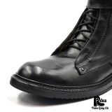  |SIZE 39| PORTS 1961 RUNWAY FALL 2017 MENSWEAR BLACK VELCRO CLOSURE LACE-UP BOOT Z39-8362 